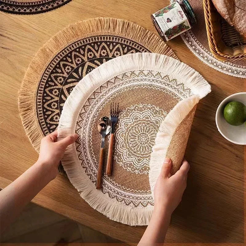 Round Placemat Table Non-Slip 