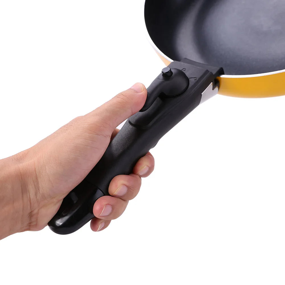 Removable and detachable frying pan handle