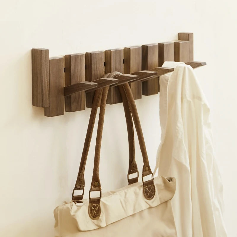 4/6 Hooks Wall Mounted Wood